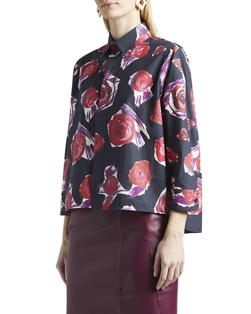 商品Marni|Tulip-Print Poplin A-Line Shirt,价格¥2353,第1张图片