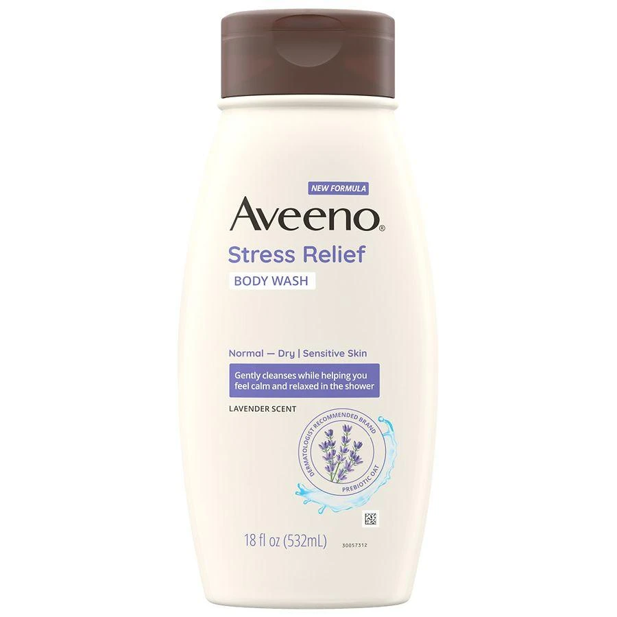 商品Aveeno|Stress Relief Body Wash with Nourishing Oat & Lavender Lavender,价格¥99,第1张图片