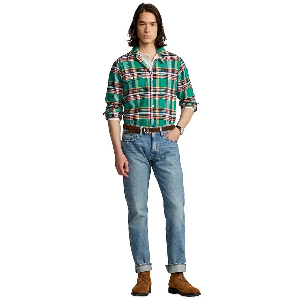 商品Ralph Lauren|Men's Classic-Fit Plaid Performance Workshirt,价格¥211,第4张图片详细描述