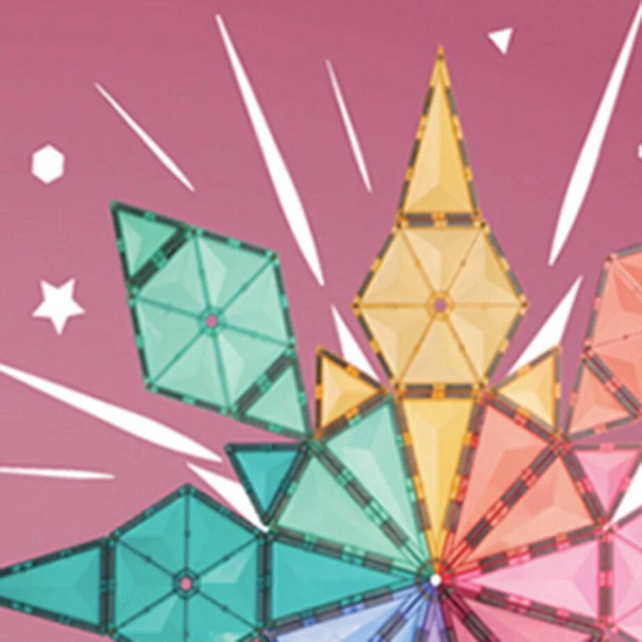 商品Connetix Tiles|Pastel Geometry Pack Play Set,价格¥488,第5张图片详细描述