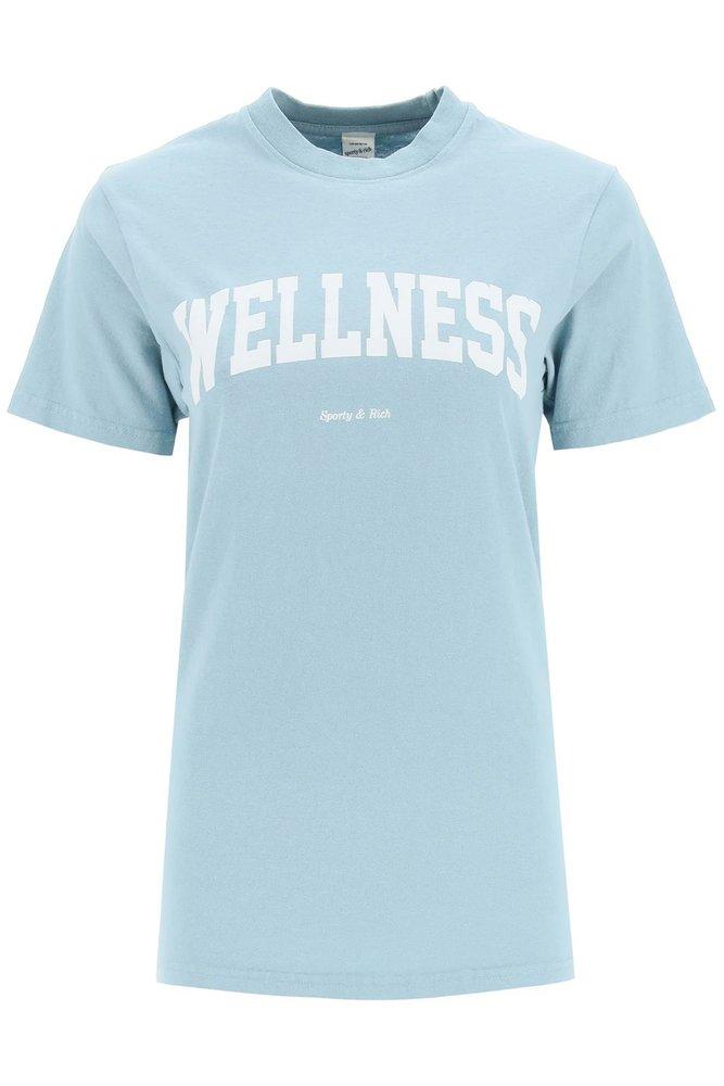 Sporty & Rich Wellness Printed Crewneck T-Shirt商品第1张图片规格展示