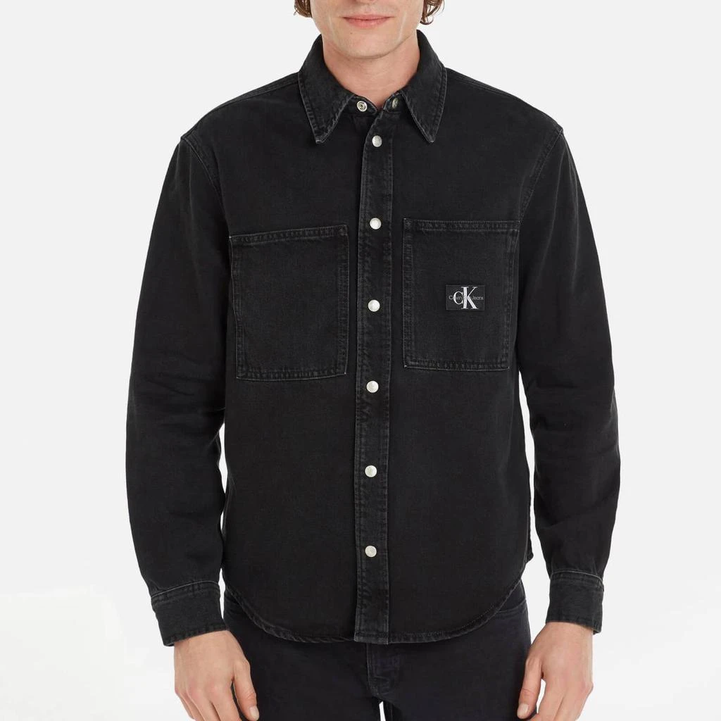 商品Calvin Klein|Calvin Klein Jeans Relaxed Linear Cotton Denim Shirt,价格¥426,第1张图片