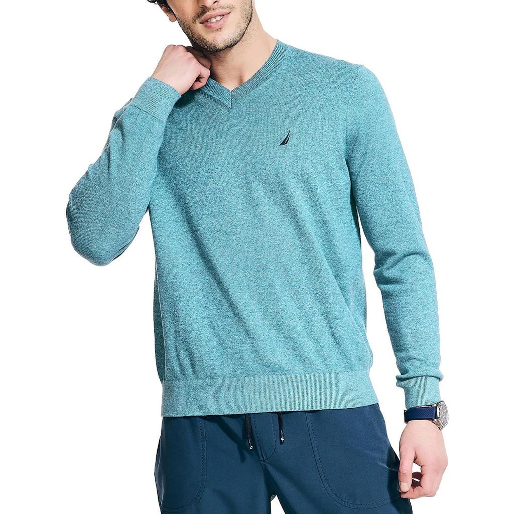 商品Nautica|Mens Lightweight Knit V-Neck Sweater,价格¥181,第2张图片详细描述