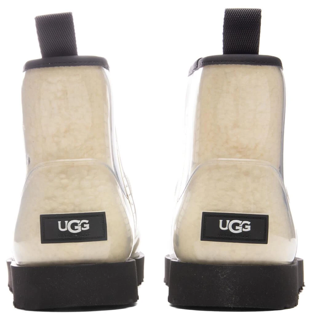 商品UGG|Women's Classic Clear Mini Boot - Natural/Black,价格¥1215,第4张图片详细描述