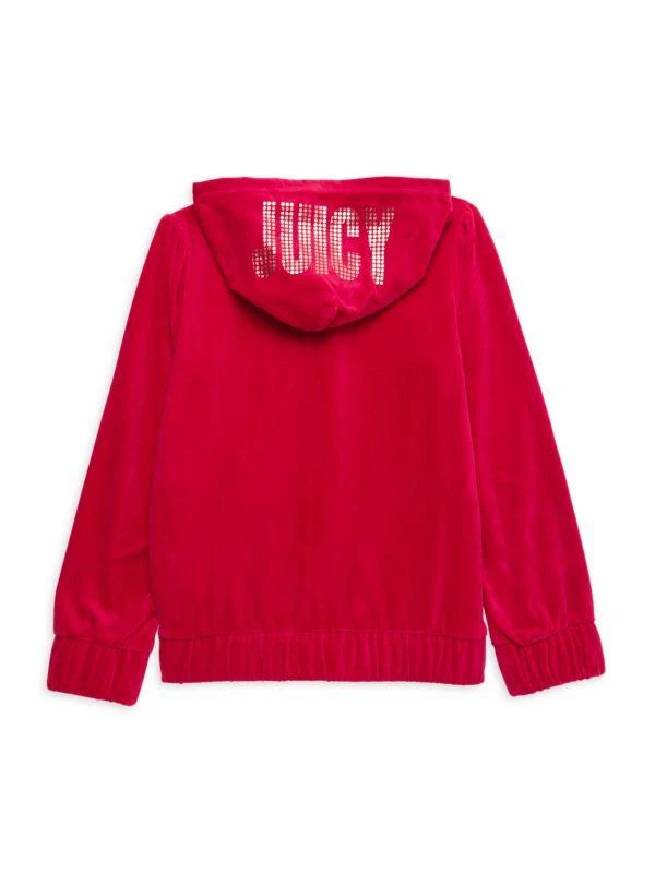 商品Juicy Couture|Little Girl's & Girl's Zip Front Hoodie,价格¥114,第2张图片详细描述