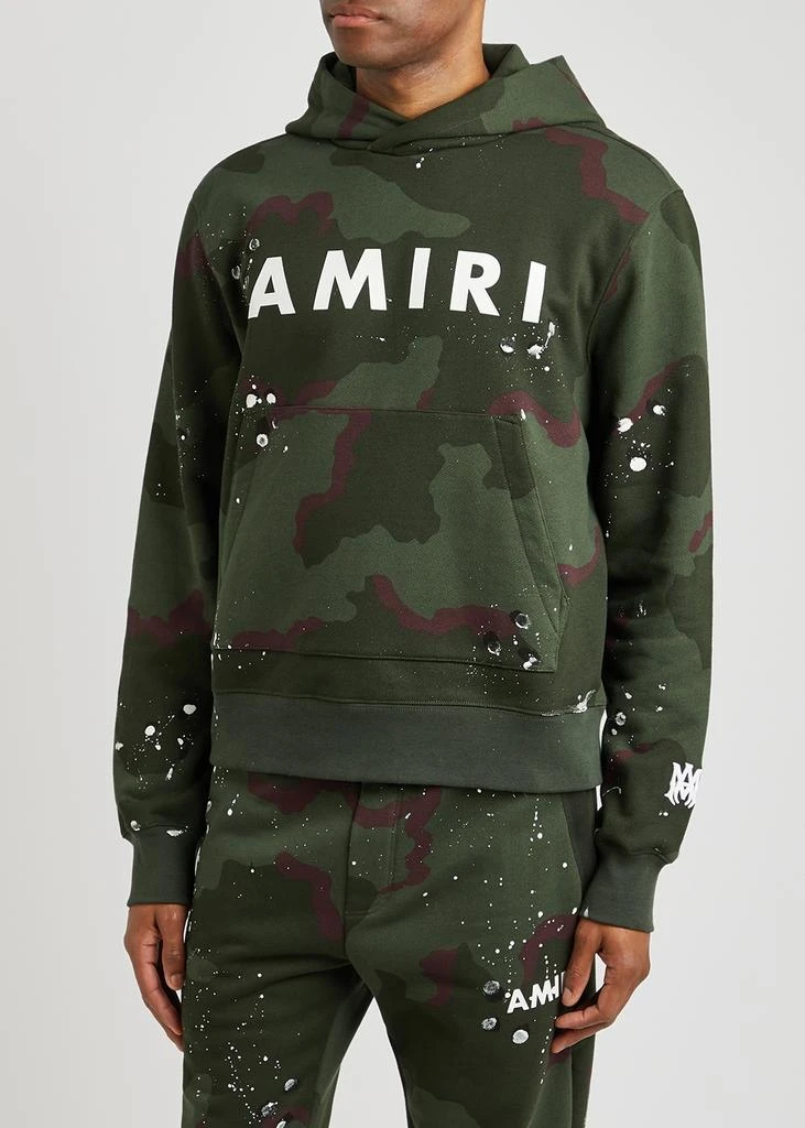 商品AMIRI|Army logo hooded cotton sweatshirt,价格¥3971,第2张图片详细描述