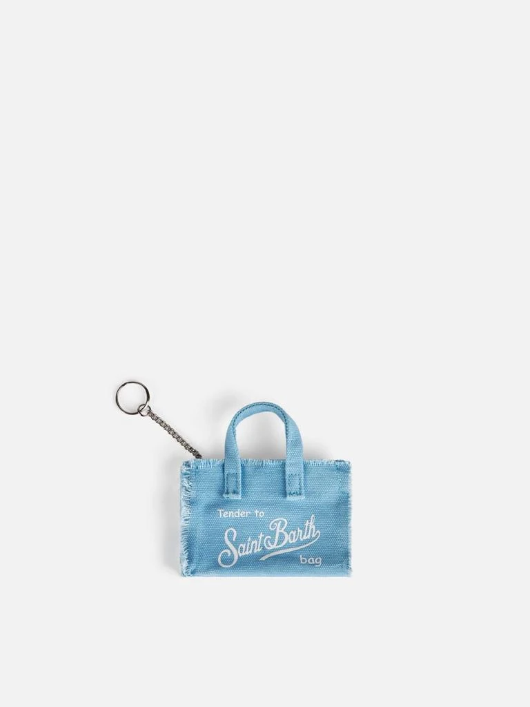 商品Mc2 Saint Barth|Light Blue Canvas Key Holder,价格¥630,第1张图片