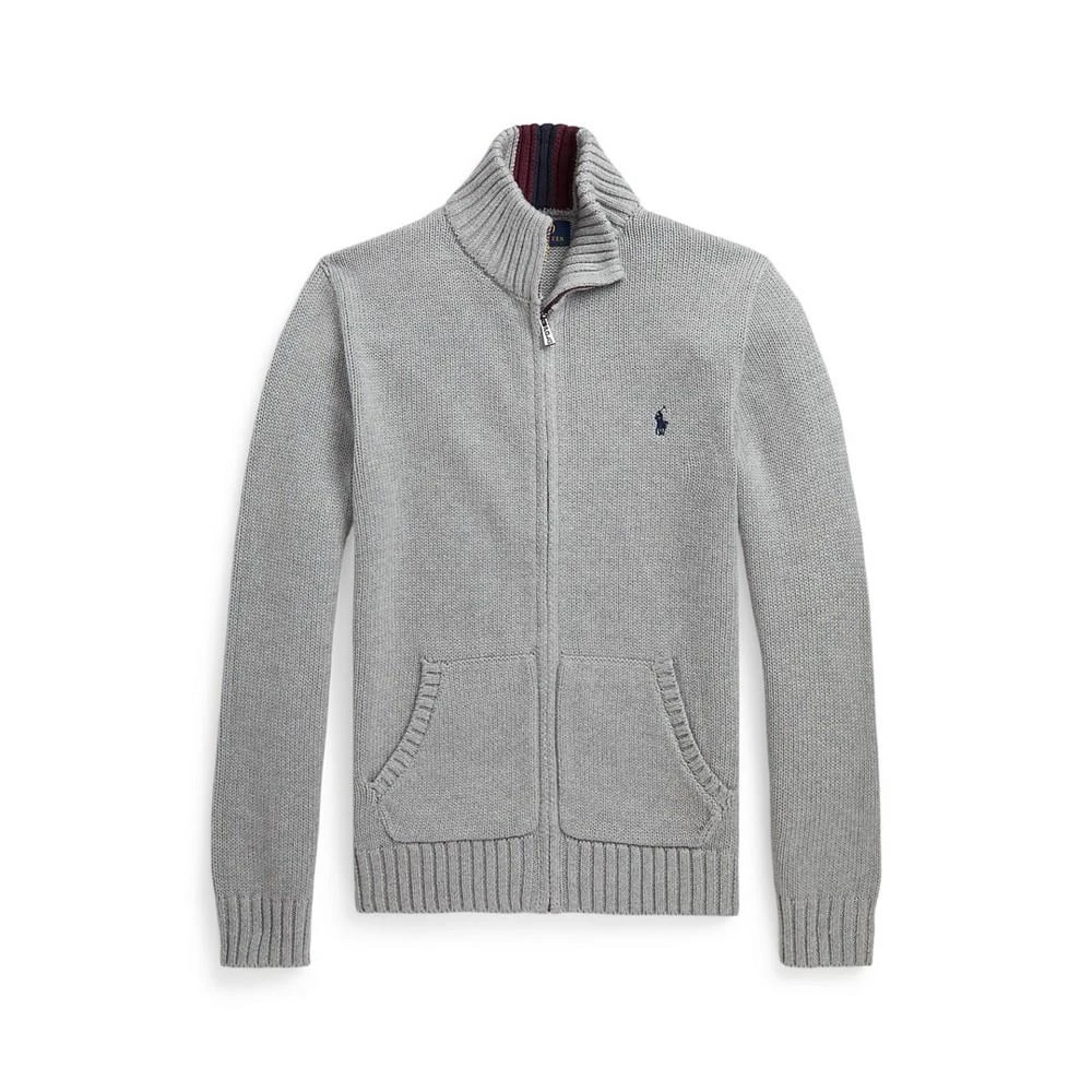商品Ralph Lauren|Big Boys Cotton Full-Zip Sweater,价格¥386,第1张图片