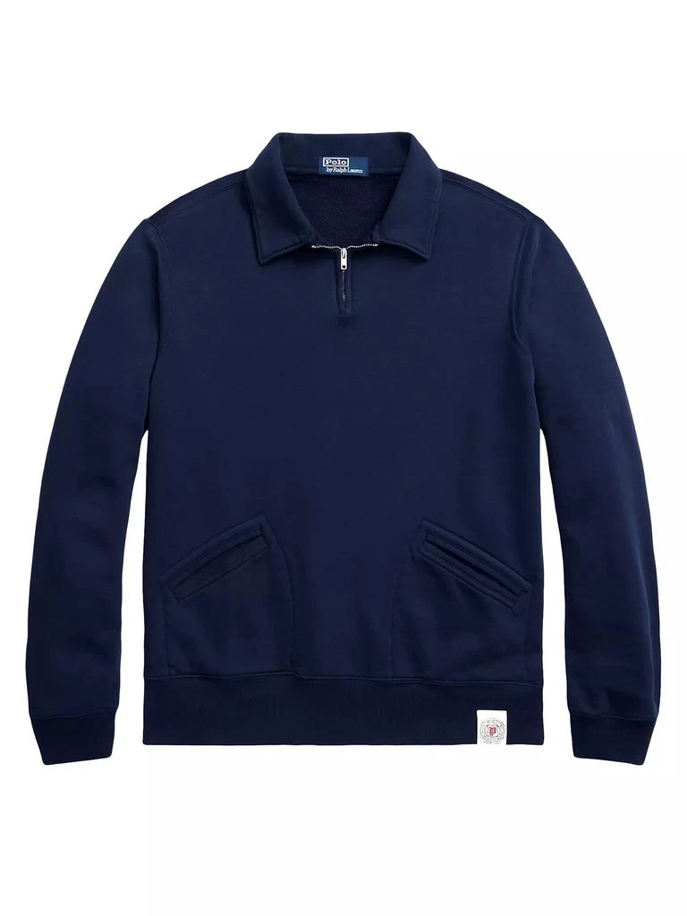 商品Ralph Lauren|Half-Zip Fleece Long-Sleeve Polo Sweatshirt,价格¥855,第1张图片