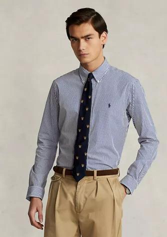 商品Ralph Lauren|Classic Fit Striped Stretch Poplin Shirt,价格¥856,第3张图片详细描述