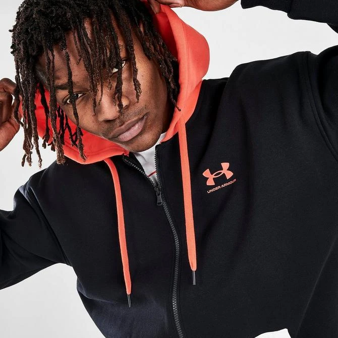 Men's Under Armour Rival Fleece Colorblock Full-Zip Hoodie 商品