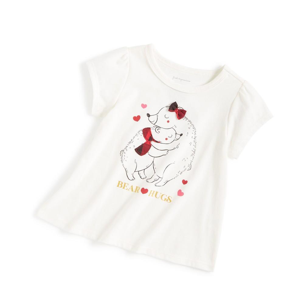 商品First Impressions|Toddler Girls Bear Hug Top, Created for Macy's,价格¥89,第1张图片