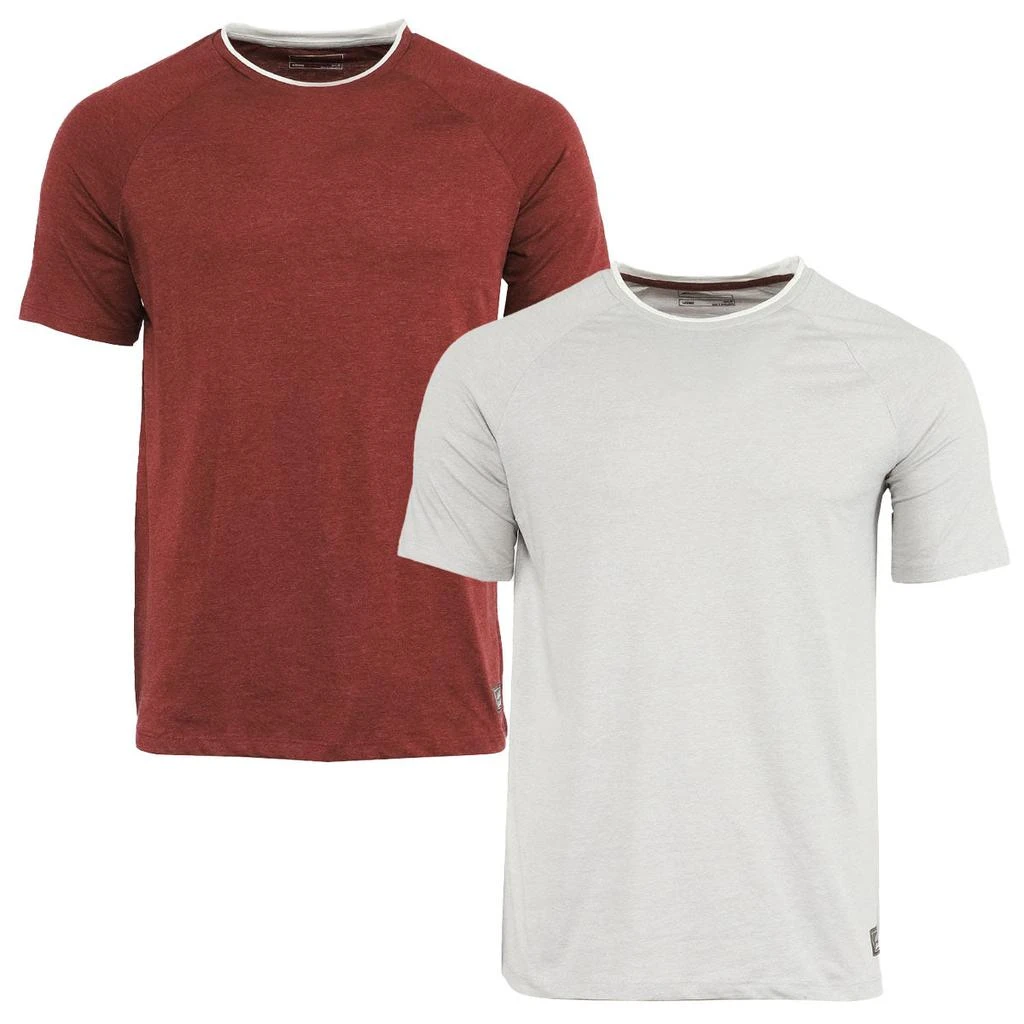 商品Eddie Bauer|Eddie Bauer Men's 2 Pack 24 Hour Tee with White Trim Neck,价格¥91,第3张图片详细描述