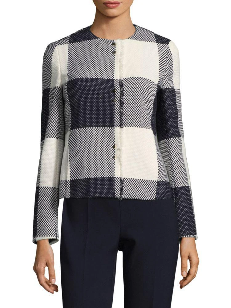 商品Hugo Boss|HUGO BOSS Karolie Checkered Blazer,价格¥1835,第1张图片
