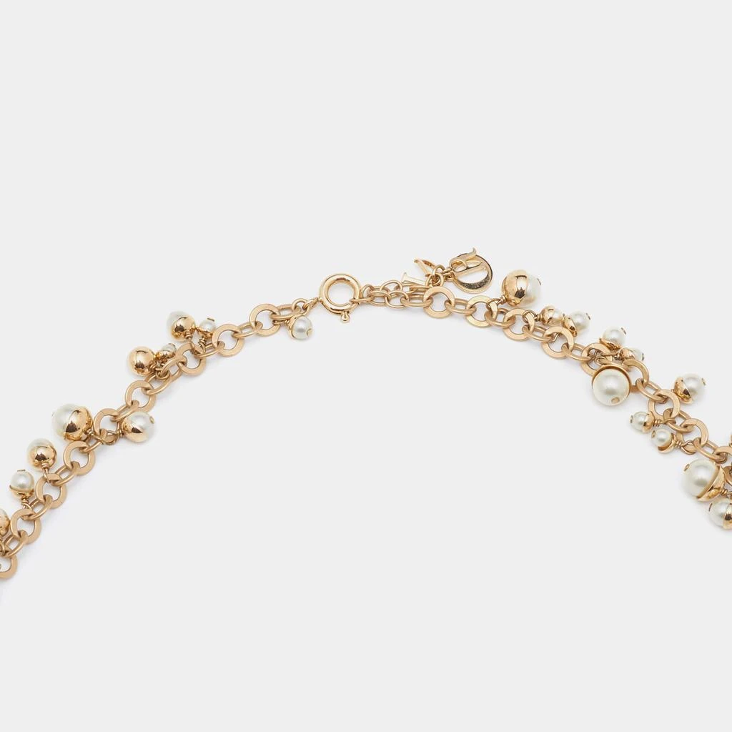 商品[二手商品] Dior|Dior Mise En Dior Faux Pearl Gold Tone Long Necklace,价格¥1794,第4张图片详细描述