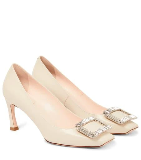 商品Roger Vivier|Trompette Strass 70 leather pumps,价格¥9933,第1张图片