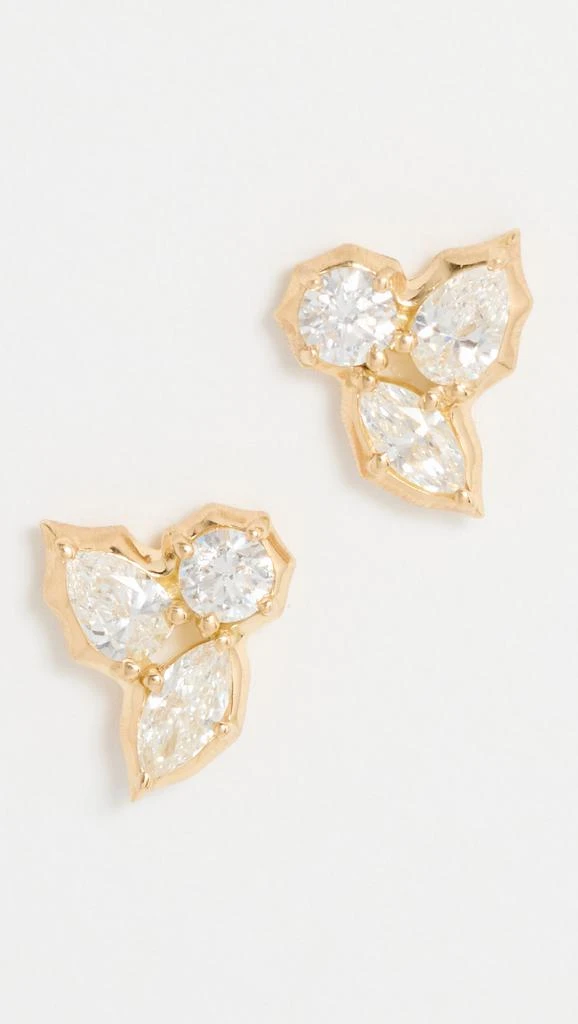 商品Jade Trau|Jade Trau 18k Posey Studs III,价格¥14372,第1张图片