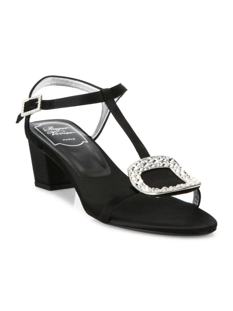 商品Roger Vivier|水晶钻扣 粗跟凉鞋,价格¥7792,第2张图片详细描述
