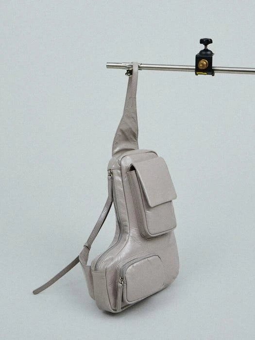 商品Sabor a mi|Plumpy Shoulder Bag - Grayish Lavender,价格¥2505,第2张图片详细描述