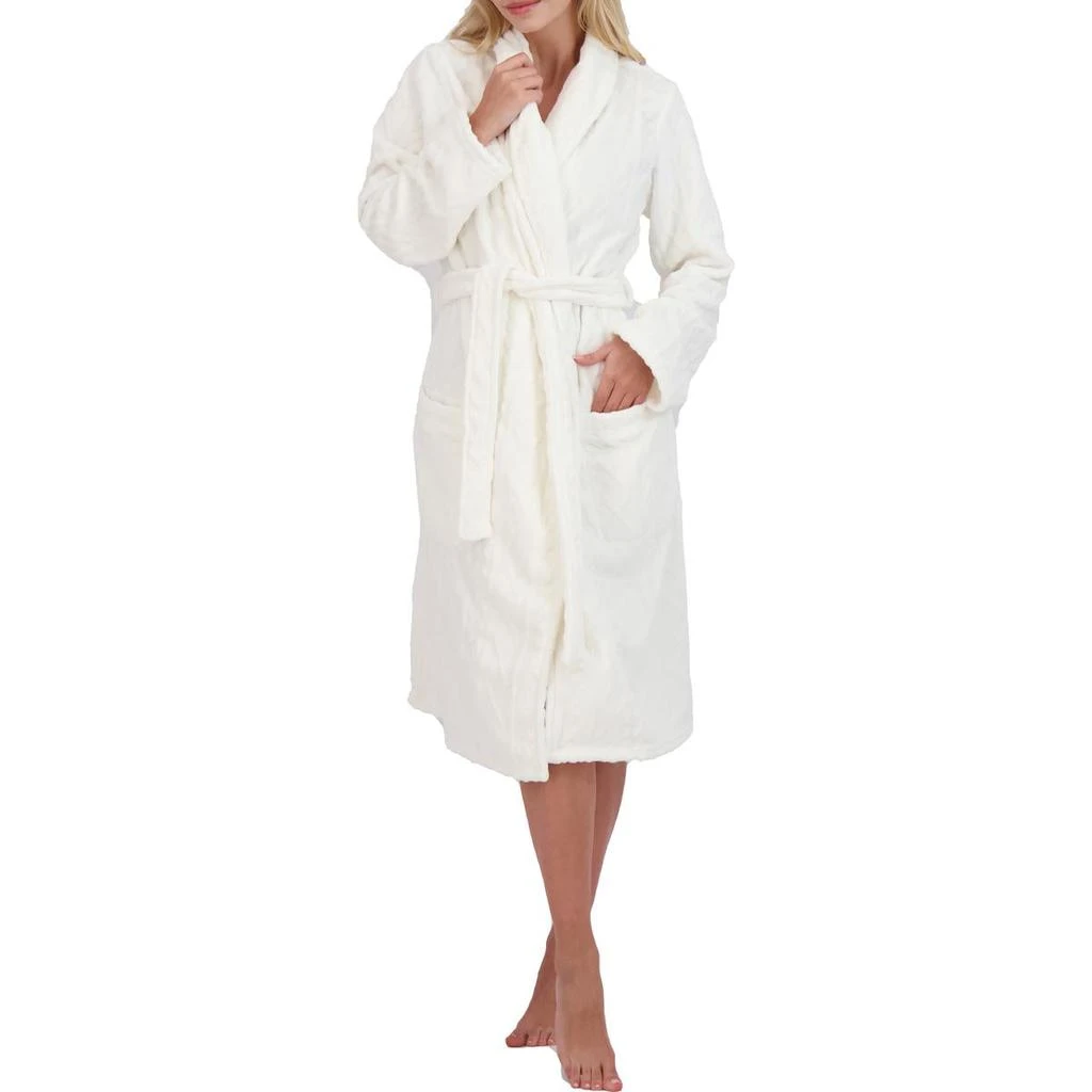 商品P.J. Salvage|PJ Salvage Women's Cable Knit Mid-Length Belted Plush Robe,价格¥122,第1张图片
