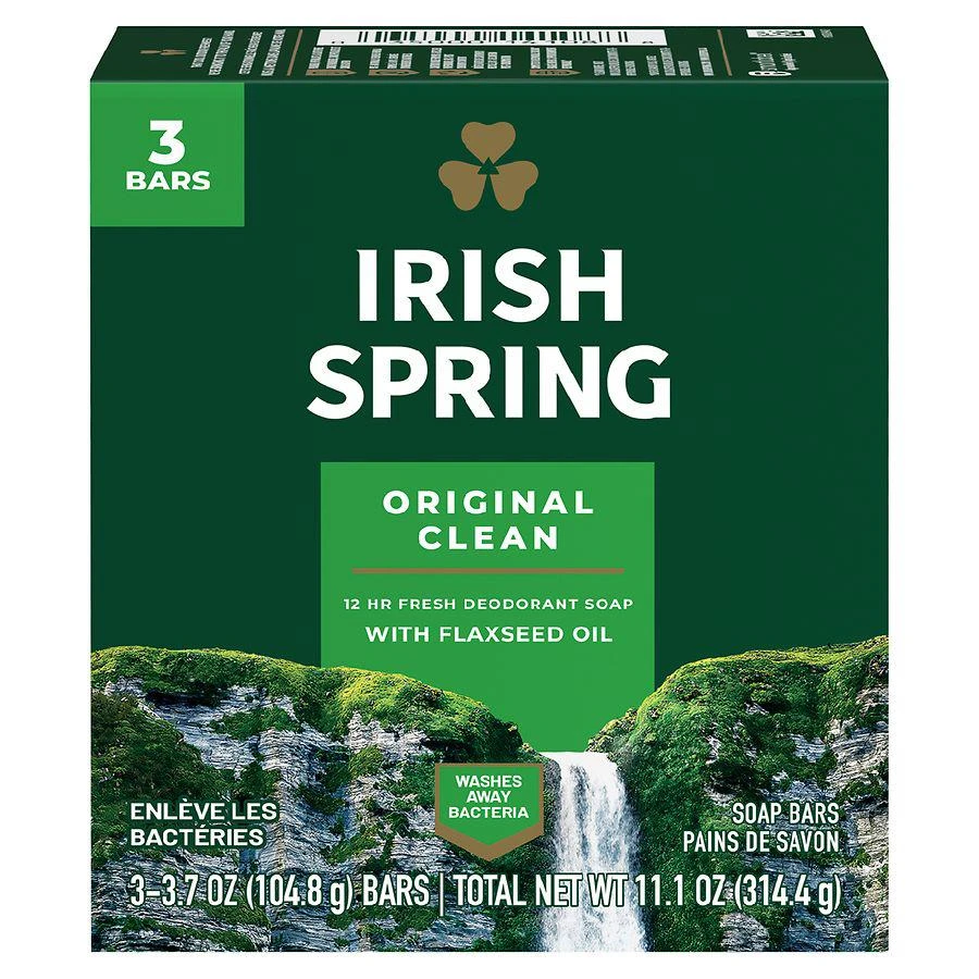 商品Irish Spring|Deodorant Bar Soap Original,价格¥47,第1张图片