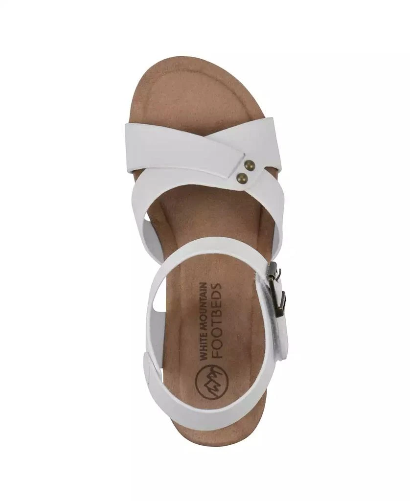 商品White Mountain|Women's Prezo Footbed Wedge Sandals,价格¥236,第4张图片详细描述