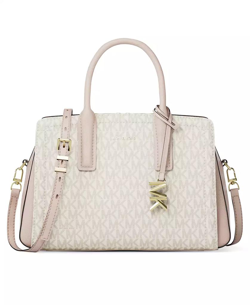 Michael Kors Laila Small Signature Logo Satchel Handbag image 2