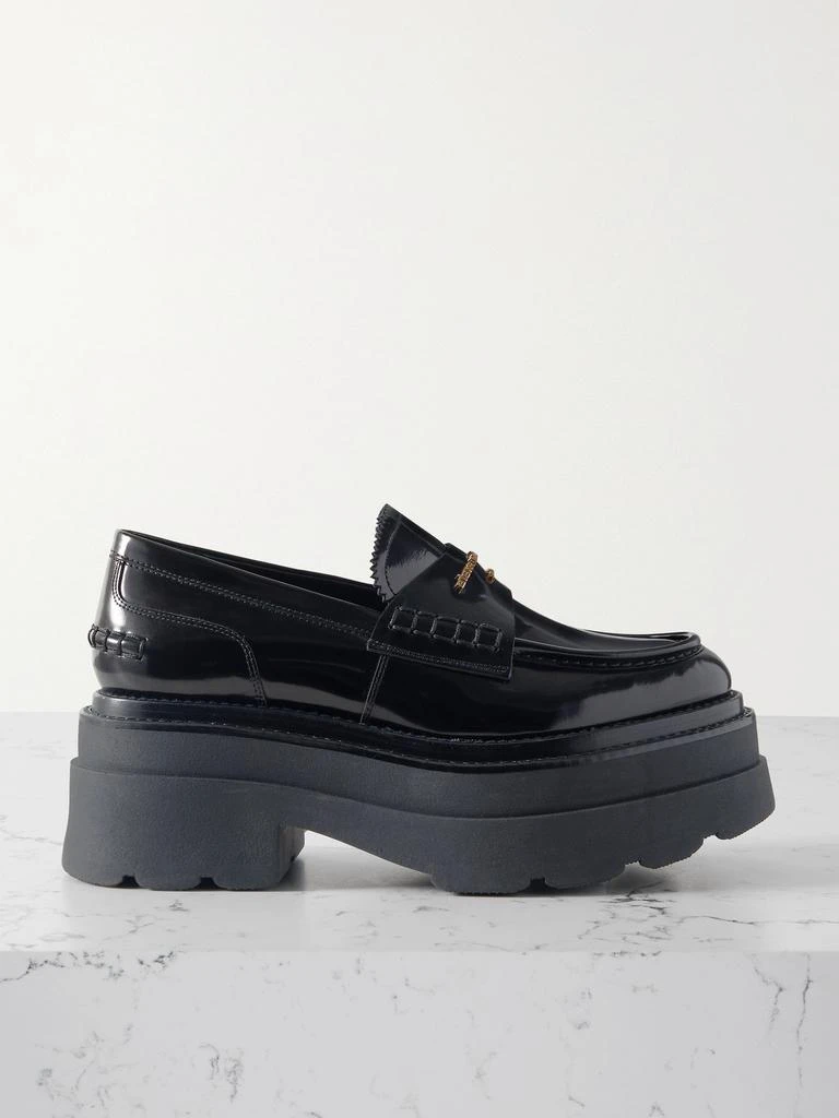 商品Alexander Wang|Carter 漆皮防水台乐福鞋  - IT39,价格¥5418,第1张图片