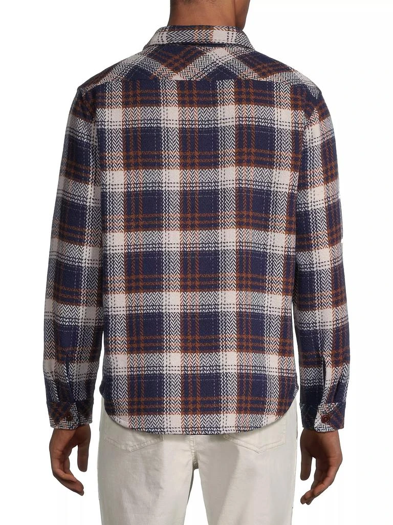 商品Rails|Berkshire Herringbone Plaid Button-Front Shirt Jacket,价格¥568,第5张图片详细描述