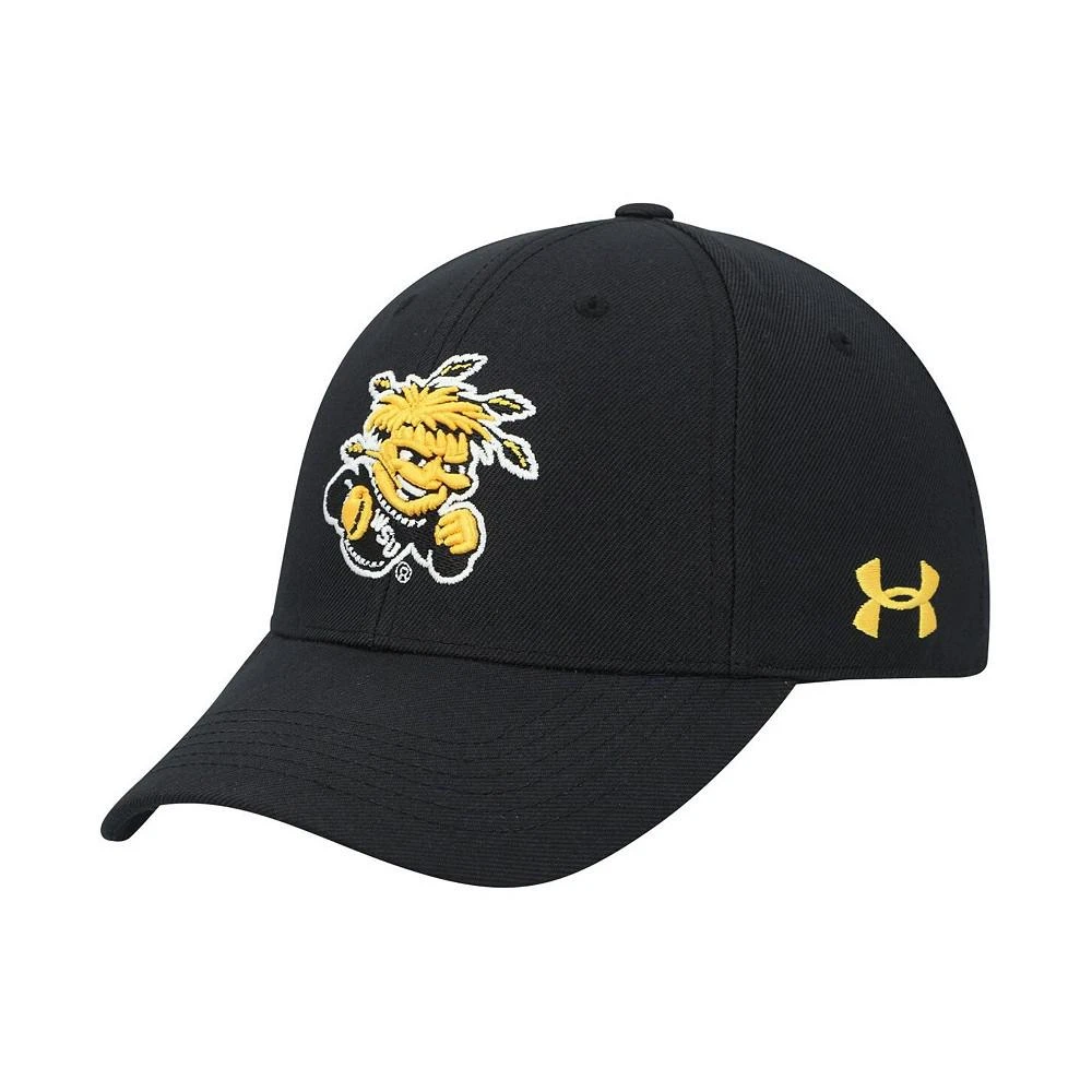 商品Under Armour|Men's Black Wichita State Shockers Classic Adjustable Hat,价格¥178,第1张图片