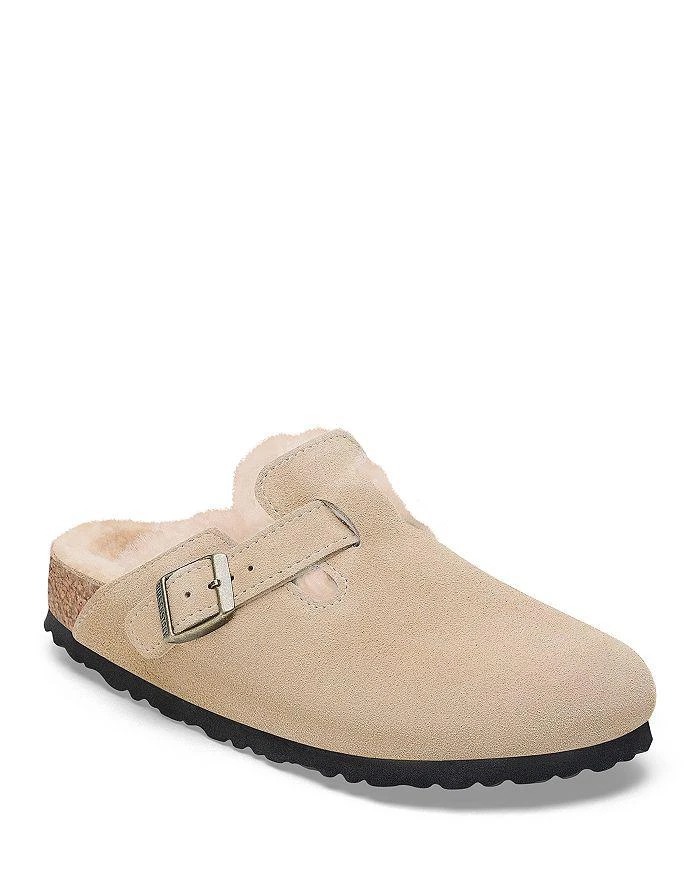 商品Birkenstock|女式波士顿连毛羊皮木底鞋,价格¥1361,第1张图片