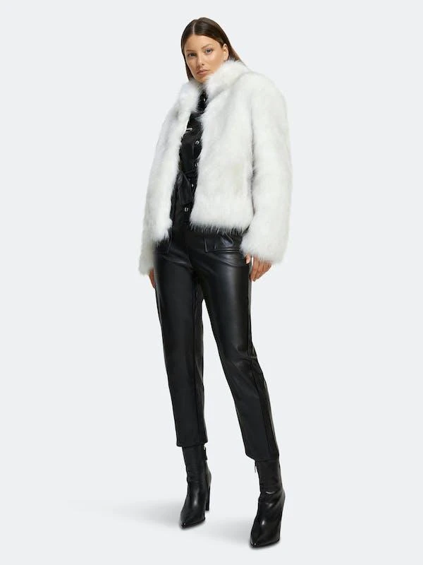 商品Unreal Fur|Fur Delish Jacket in Swiss White,价格¥3425,第1张图片