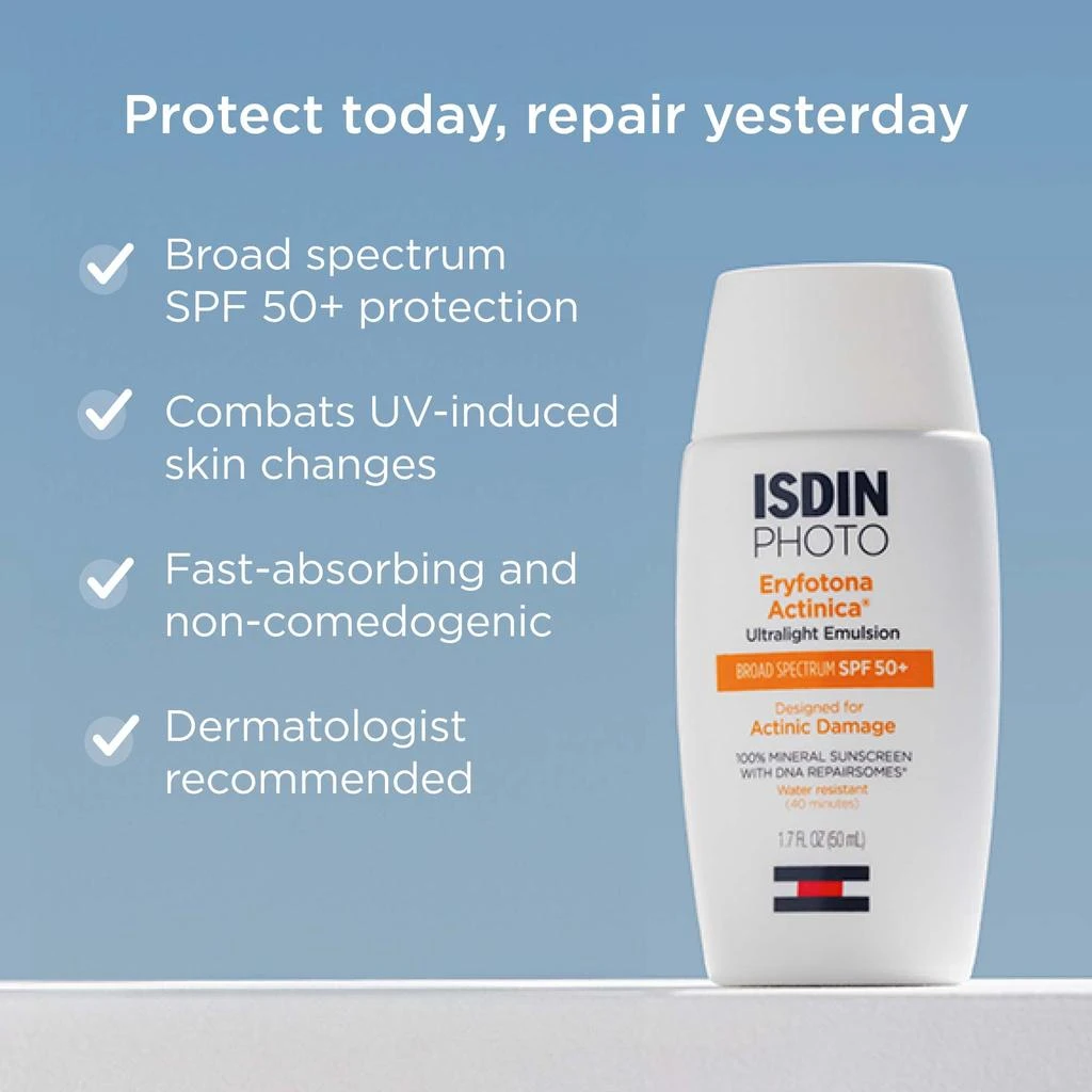 商品ISDIN|ISDIN Eryfotona Actinica Mineral Broad-Spectrum Face Sunscreen SPF 50+,价格¥380,第5张图片详细描述