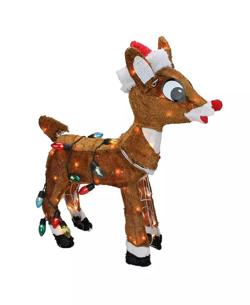 商品Northlight|Pre-Lit Rudolph Nosed Reindeer Christmas Outdoor Decoration,价格¥1077,第1张图片