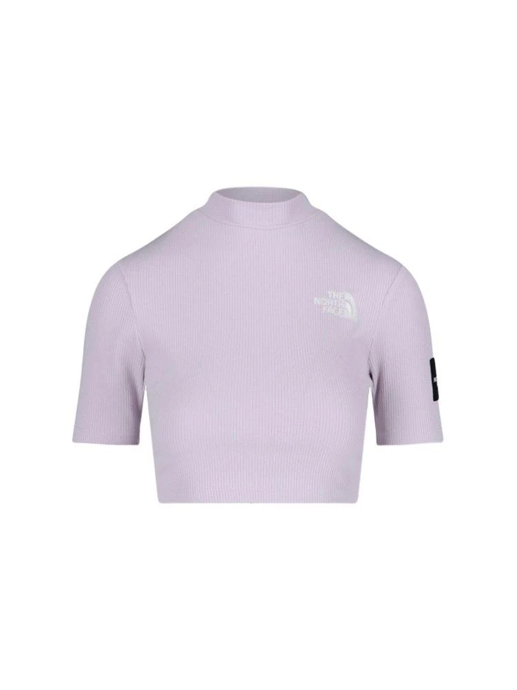 商品The North Face|The North Face Logo-Embroidered Ribbed Cropped Top,价格¥228,第1张图片