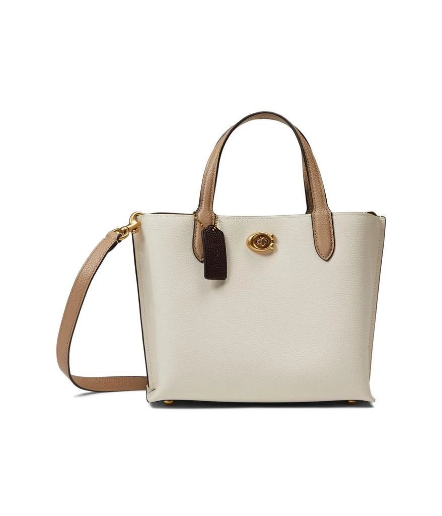 商品Coach|Color-Block Leather Willow Tote 24,价格¥1551,第1张图片