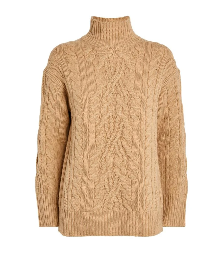 商品Vince|Cable-Knit Funnel-Neck Sweater,价格¥2979,第1张图片