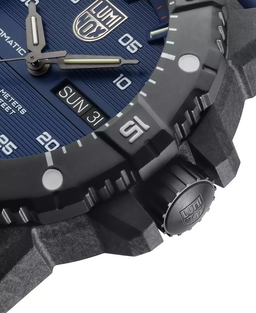 商品Luminox|Men's Swiss Automatic Master Carbon Seal Blue Rubber Strap Watch 45mm,价格¥9698,第3张图片详细描述