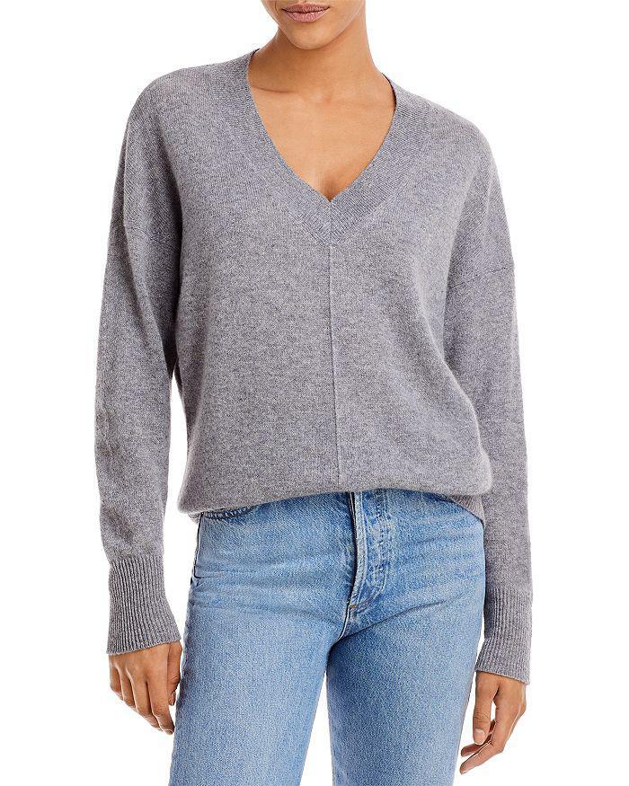 商品AQUA|Cashmere V Neck Sweater - 100% Exclusive,价格¥989,第1张图片