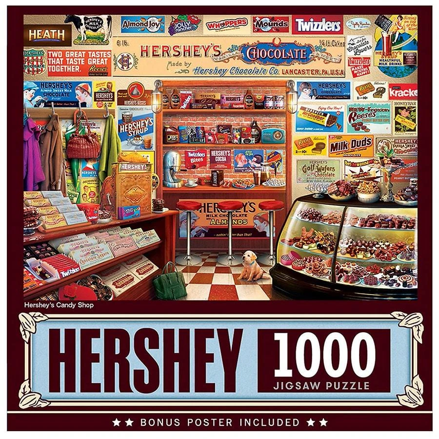 商品Masterpieces Puzzles|Hersheys Candy Shop 1000 Piece Puzzle,价格¥149,第1张图片
