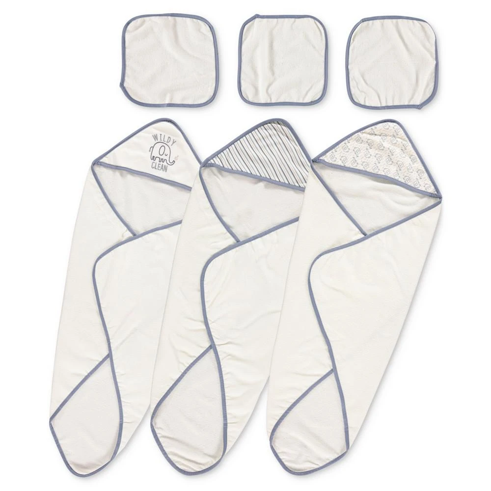商品Chickpea|Baby Neutral Hooded Bath Towels and Washcloths, 6-Piece Set,价格¥113,第3张图片详细描述