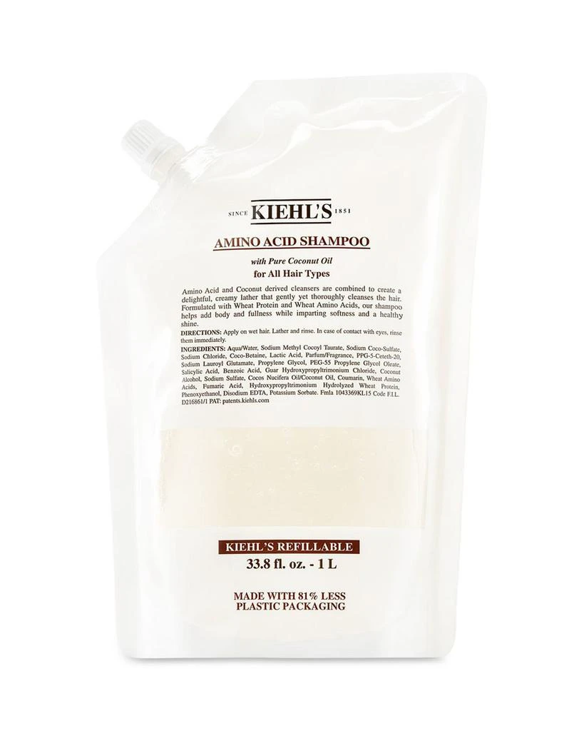 商品Kiehl's|Amino Acid Shampoo Refill 33.8 oz.,价格¥402,第1张图片详细描述