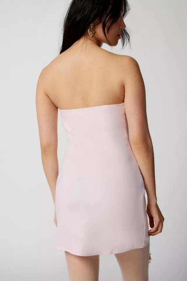 商品Urban Outfitters|UO Rina Satin Strapless Mini Dress,价格¥76,第4张图片详细描述