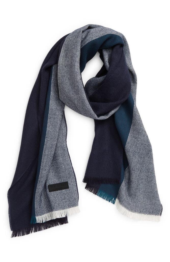 商品Ted Baker London|Absorb Stripe Herringbone Knit Scarf,价格¥327,第1张图片