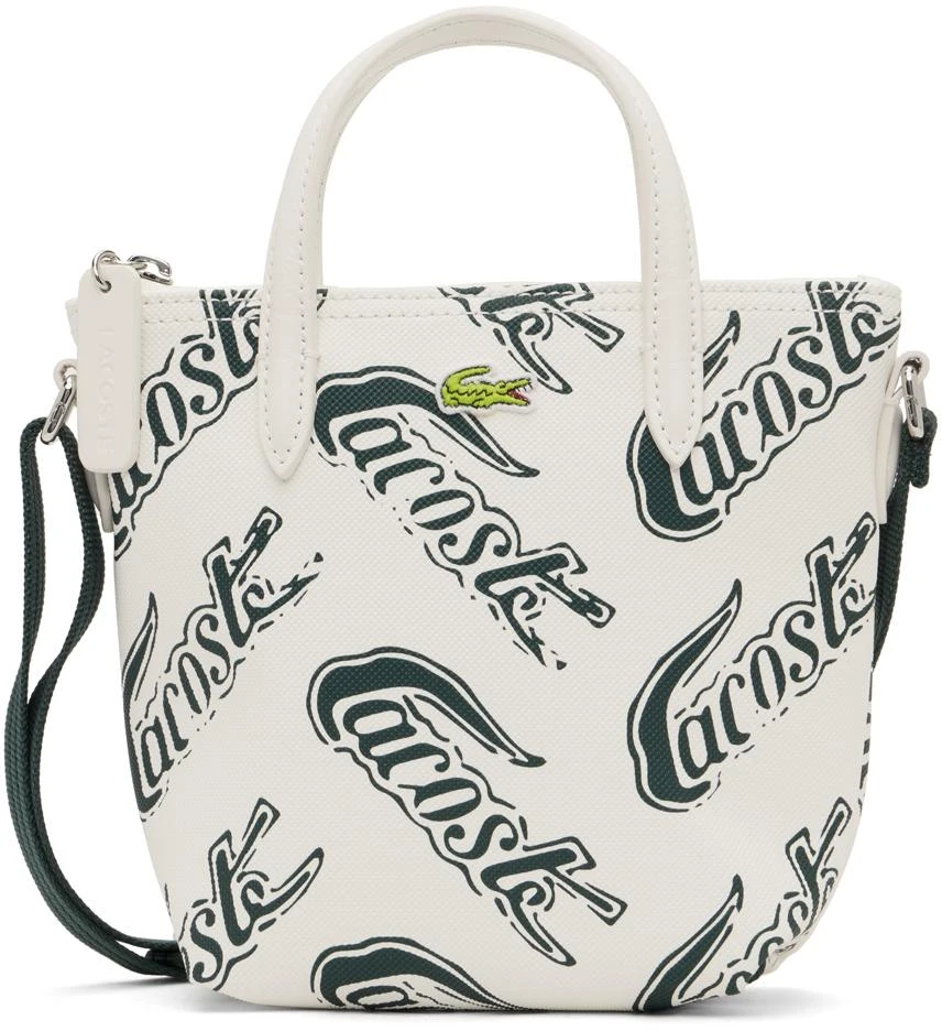 商品Lacoste|White Small Logo Print Tote,价格¥677,第1张图片