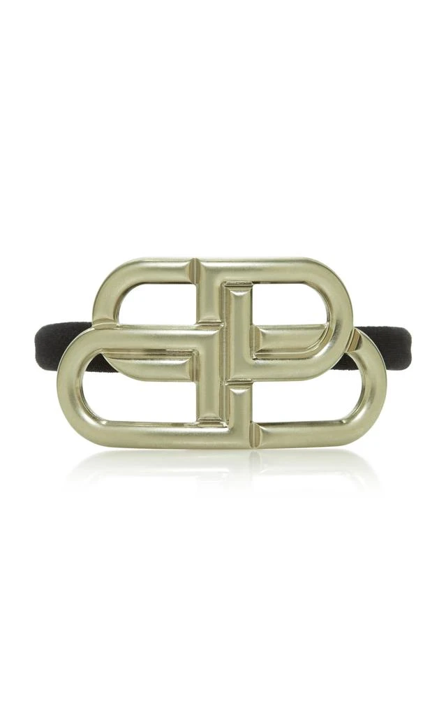 商品Balenciaga|Balenciaga - Women's 'BB' Elastic Hair Tie - Silver - OS - Moda Operandi,价格¥478,第1张图片