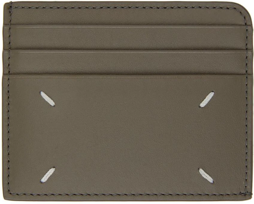 商品MAISON MARGIELA|Taupe Leather Card Holder,价格¥2889,第2张图片详细描述