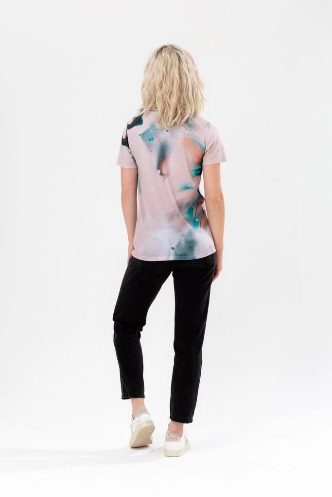 商品HYPE WOMENS|HYPE WOMENS MILK MARBLE JUSTHYPE WOVEN TAB T-SHIRT,价格¥233,第3张图片详细描述