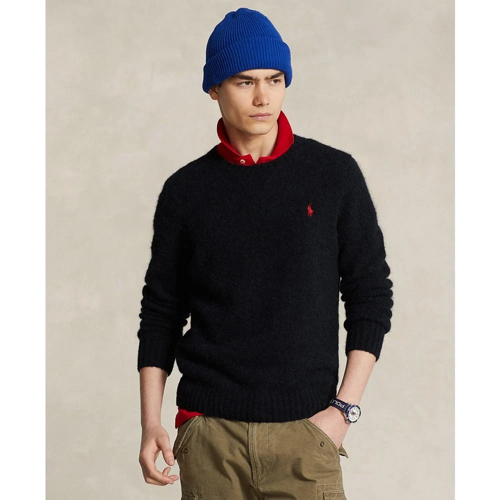商品Ralph Lauren|Men's Fuzzy Wool-Blend Sweater,价格¥1104,第1张图片