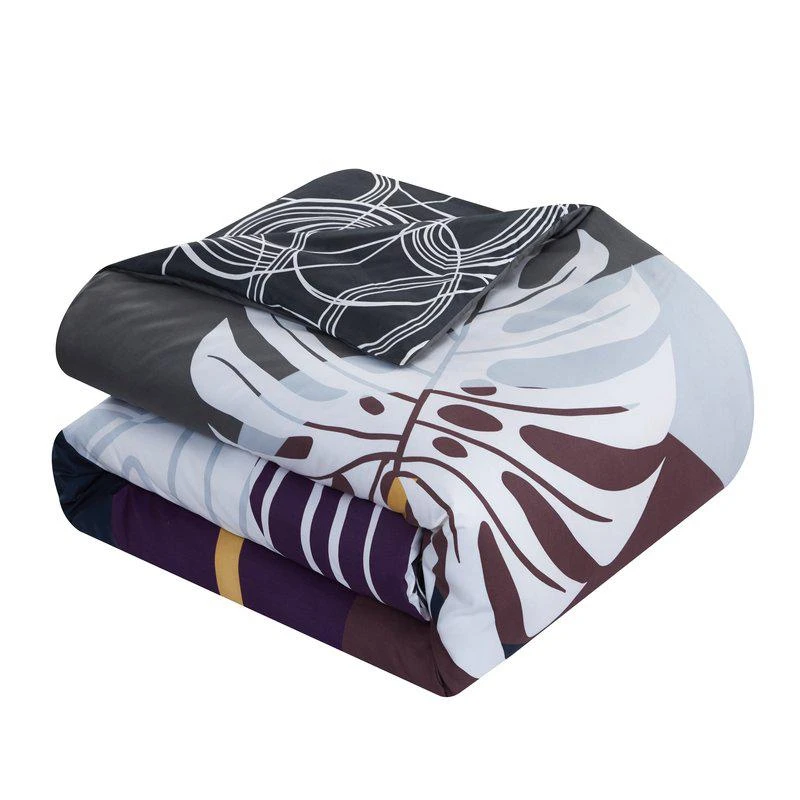 商品Chic Home Design|Anaea 9 Piece Comforter Set Large Scale Abstract Floral Pattern Print Bed In A Bag QUEEN,价格¥1249,第2张图片详细描述